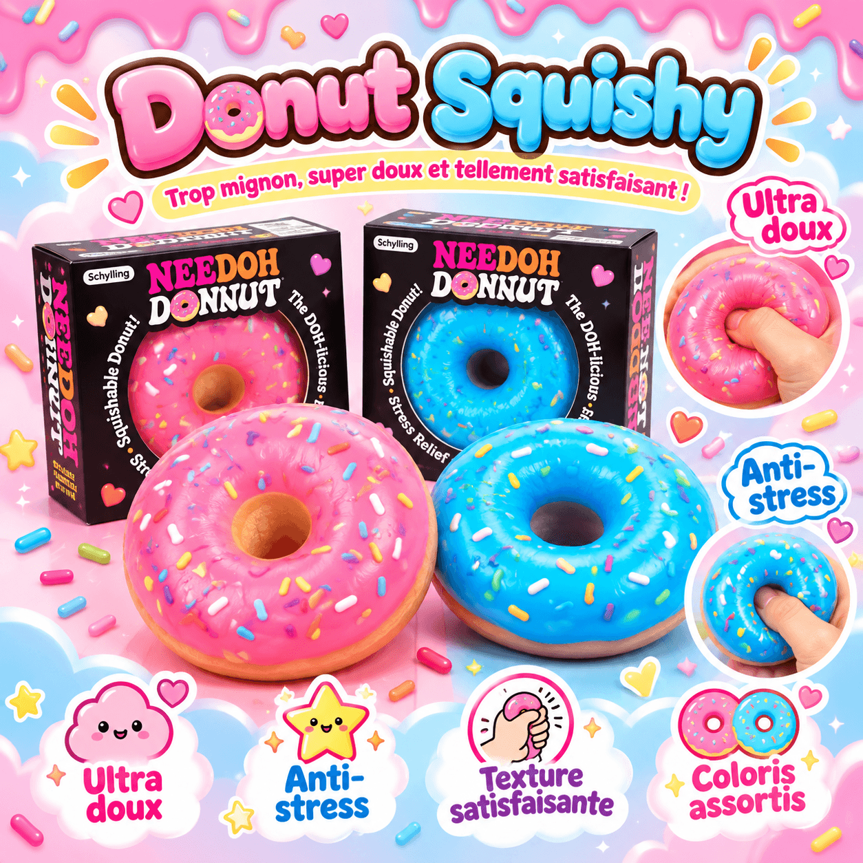 Donut Squishy – Beignet Kawaii