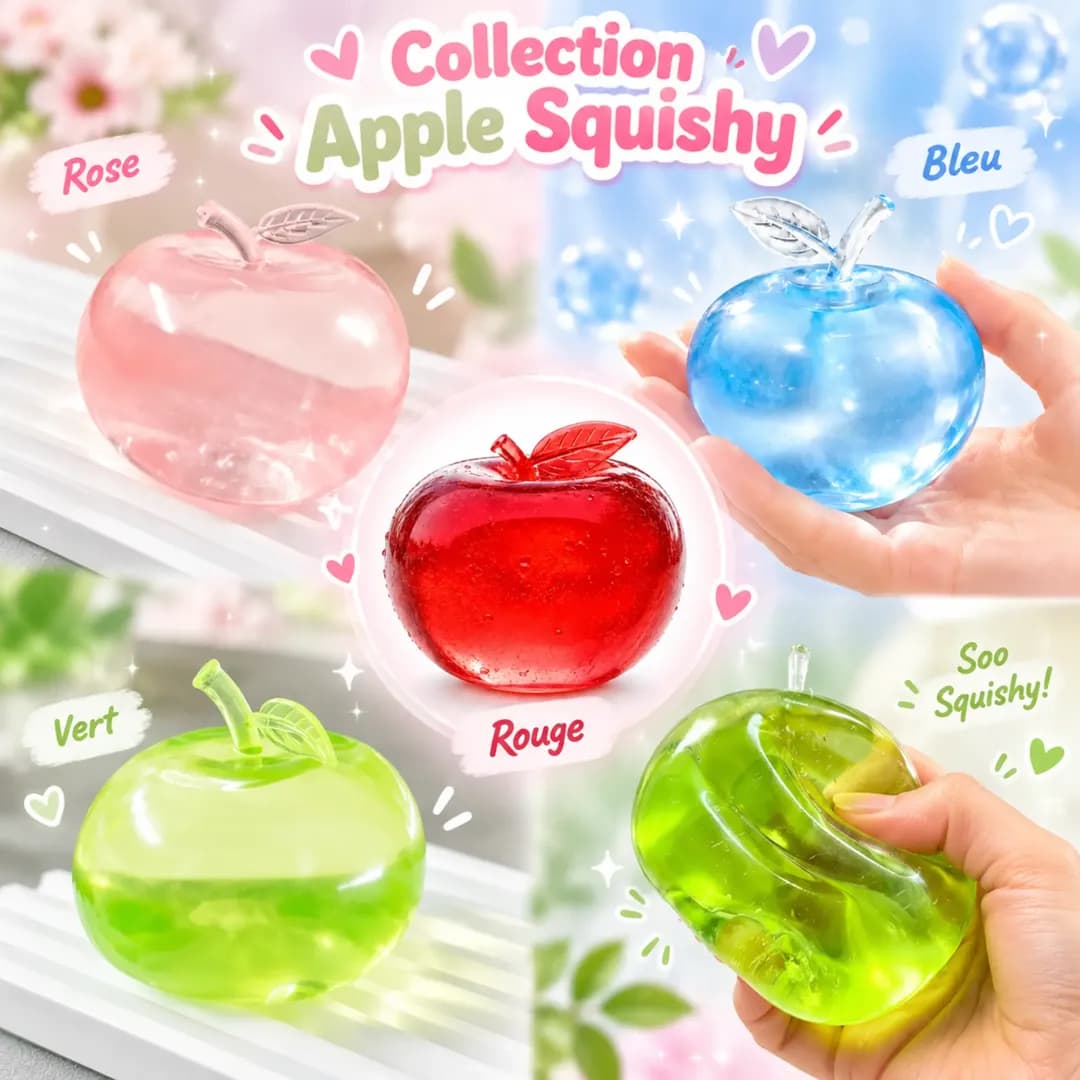 Apple Squishy – Pomme Transparente